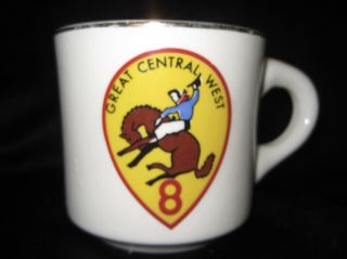 Vintage Boy Scout Region 8 Eight Coffee Mug Cup Scouting Usa Great Central West