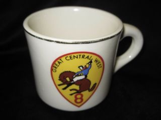 Vintage Boy Scout Region 8 Eight Coffee Mug Cup Scouting USA Great Central West 3