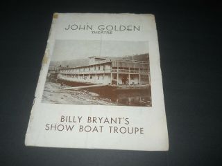 Vintage 30s Theatre Program - John Golden - Billy Bryant 