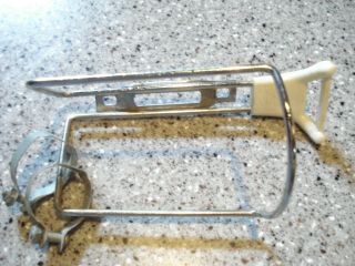 Vintage French Chrome Steel Cage Includes Clamps