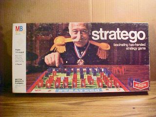 Vintage 1977 " Stratego " Game Of Strategy By Milton Bradley - Contents In Vg Cond.