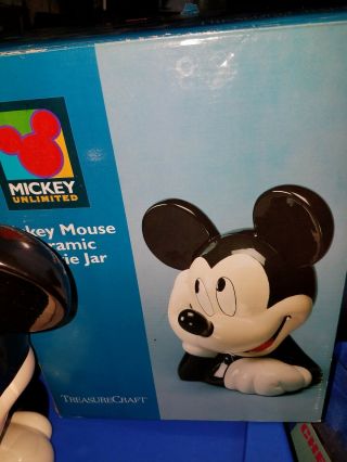Vintage Disney Mickey Mouse Ceramic Cookie Jar 4