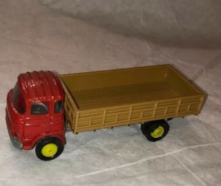 1/86 Ho Barreiros Spain Plastic Red Brown Plastic Flat Bed Truck Eko Vintage