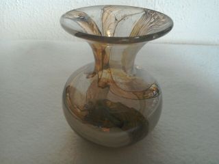 Vintage Murano Small Art Glass Bud Vase 10 Cm Tall.