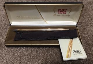 Vintage 1975 Cross 14k Gold Filled/rolled Classic Century Ballpoint Pen W/ Box
