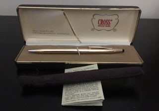 Vintage 1975 Cross 14k Gold Filled/rolled Classic Century Ballpoint Pen