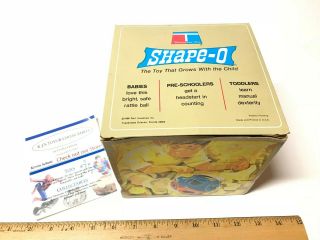 1968 Tupperware Shape - O Toy Ball Shapes Sorter Complete W/box Vintage