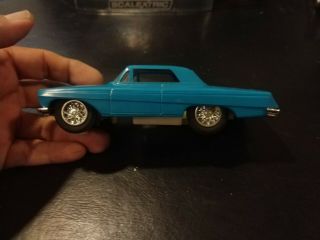 Vintage Eldon 1/32 Scale 1963 Chevy Impala Stock Car Slot Car Blue Chervolet