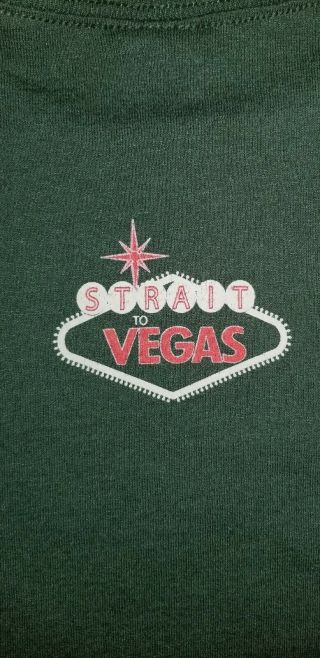 Vintage George Strait Strait to Vegas Concert Shirt & Hat Collectible Legend Htf 7
