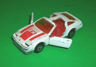 Vintage Majorette No.  214 White Nissan 300zx Turbo Made In France