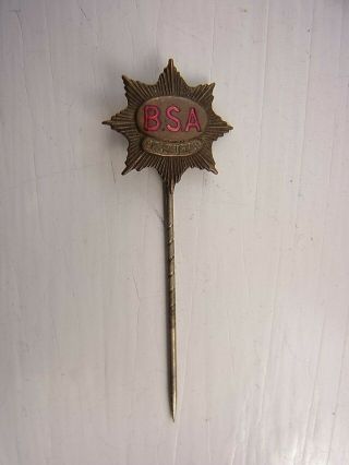 Bsa Empire Star Stick Pin Vintage Badge