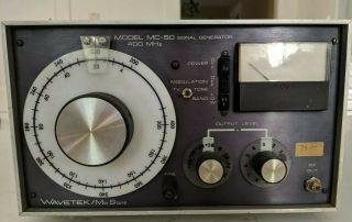 Vintage Wavetek Model Mc - 50 Signal Generator - Missing Cord
