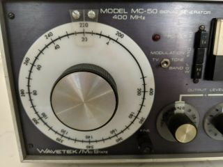 Vintage Wavetek Model MC - 50 Signal Generator - Missing Cord 2