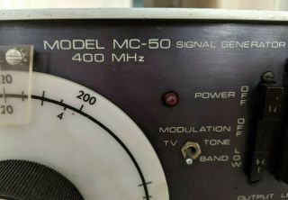 Vintage Wavetek Model MC - 50 Signal Generator - Missing Cord 4
