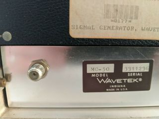 Vintage Wavetek Model MC - 50 Signal Generator - Missing Cord 8