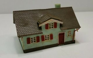 Vintage Vollmer N Scale Suburban 2 Story Family House Built Model Rr Accessory
