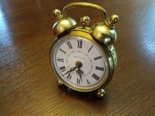 Small Vintage Westclox Wind - Up Alarm Clock