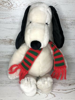 Vintage 1968 Snoopy Plush Stuffed Animal Toy By United Feature Syndicate - Large