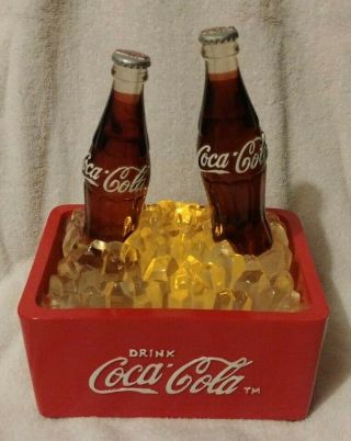 Vintage Coca Cola Ice Cooler Light Up Music Box