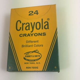 Vintage 24 Count Crayola Crayons Binney & Smith Boxes 39 Cents 1950 