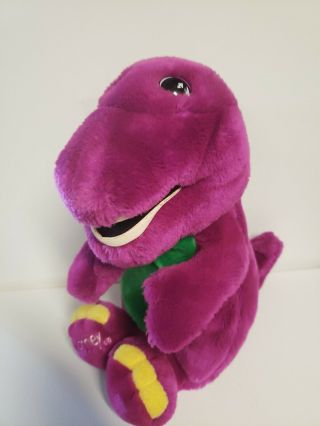 Barney Plush Purple Dinosaur 1992 Lyons 10” Loved Vintage Doll Soft Open Mouth