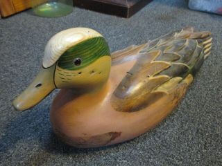 Ducks Unlimited Tom Taber Special Edition Wood - Carved Duck Decoy