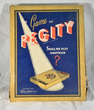 Vintage The Game Of Pegity 1939 Parker Brothers Board Game