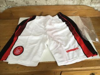 Vintage 1995 - 6 Nottingham Forest Football Shorts Mens Medium 32” Bnwt White Red