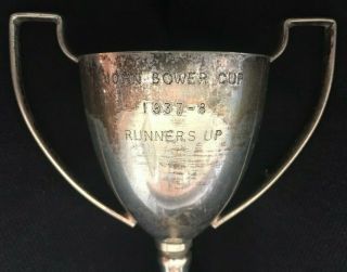Vintage 1937 John Bower Silver Plate Trophy,  Trophies,  Loving Cup,  Trophy