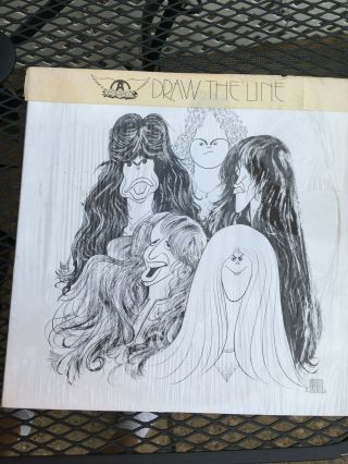 Aerosmith,  Vintage,  " Draw The Line " Album,  Pre - Owned,  Columbia Records
