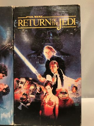 VTG 1990 Star Wars VHS Trilogy CBS FOX Red Label FAST 5