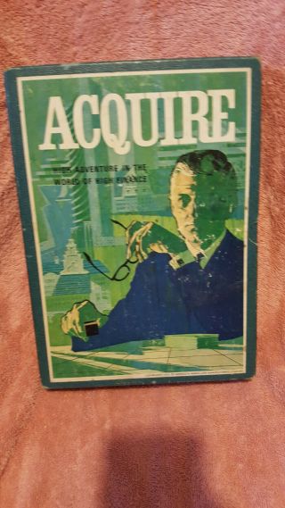Vintage 1962 Acquire Board Game High Adventure In The World Of High Finance