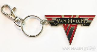 Van Halen Vintage Logo Metal Keychain - Official,