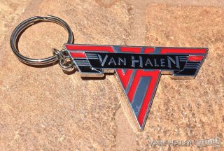 Van Halen Vintage Logo Metal Keychain - Official, 3