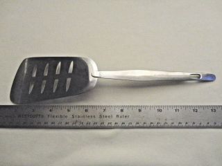 VINTAGE STAINLESS 18/8 PACIFIC SLOTTED ANGLED BLADE SPATULA 12 