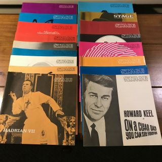 18 Vintage Stage Fisher Theatre Programs 1960 