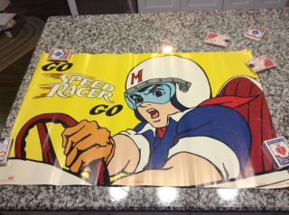 Vtg 1993 Speed Racer 22x34 Osp Publishing Poster - Cool