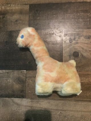 Giraffe Movable Musical Eden Toys Plush Toy Animal Pink And White Vtg