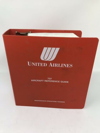 Vintage United Airlines Aircraft Reference Guide 737