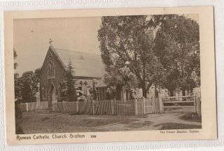 Vintage Postcard Rppc Roman Catholic Church,  Grafton Nsw 1900s