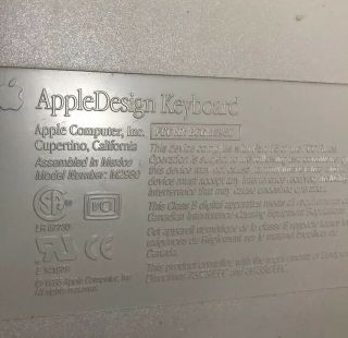 Vintage Apple Design Keyboard M2980 and Apple Desktop Bus Mouse II M2706 READ 4