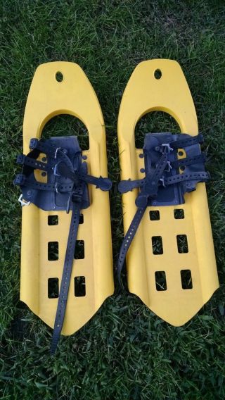 Msr Mountain Safety Research Yellow Snowcat Snowshoes Vintage Outdoor Gear