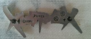XENTRIX cast metal pin badge vintage 1990 029 Alchemy Poker Thrash 2