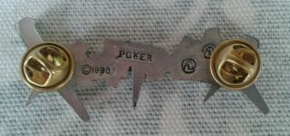 XENTRIX cast metal pin badge vintage 1990 029 Alchemy Poker Thrash 3