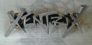 XENTRIX cast metal pin badge vintage 1990 029 Alchemy Poker Thrash 4