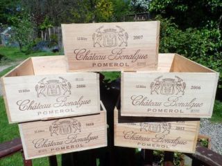 Pomerol Wine Box 12 Bottle Size - First Growth Vintage French Storage Crate.