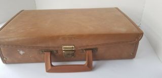 Vintage 8 Track Tape Holder Brown Carrying Case Storage Holds 24 1970’s
