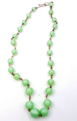 Vintage Peppermint Candy glass necklace 2