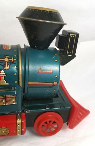 Vintage Western Tin Toy Train Japan Battery Operated Engine - 1960 ' s Modern Toys 5