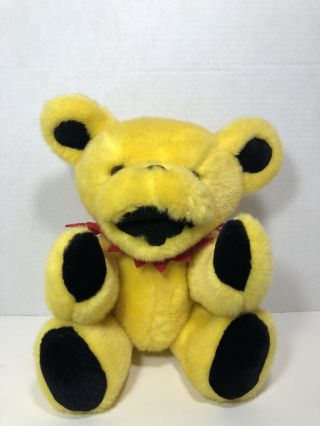 Vtg Grateful Dead Plush Dancing Bear Yellow Red Jointed By Steven Smith